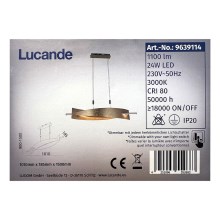 Lustră LED dimabilă pe cablu MARIJA LED/24W/230V Lucande