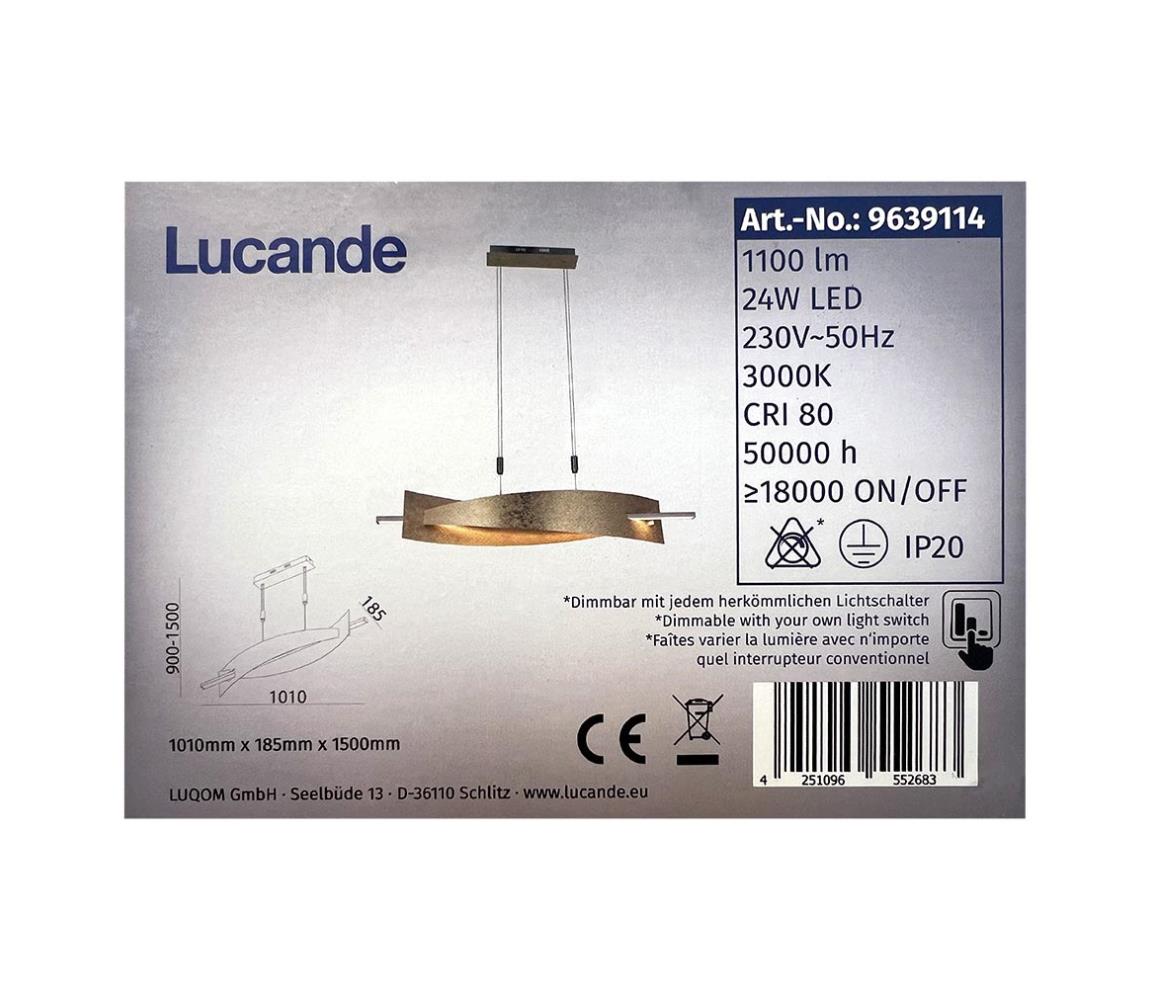 Lustră LED dimabilă pe cablu MARIJA LED/24W/230V Lucande