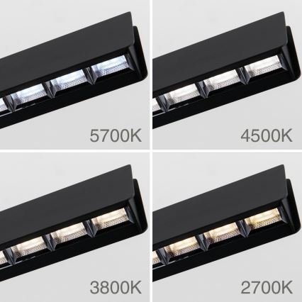 Lustră LED dimabilă pe cablu TARA LED/44W/230V 2700/3800/4500/5700K negru