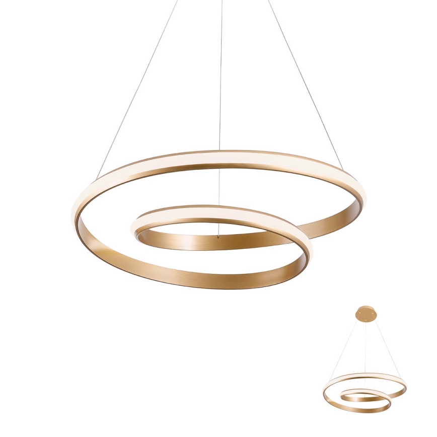 Lustră LED dimabilă pe cablu Redo 01-1794 TORSION LED/29W/230V d. 55 cm bronz