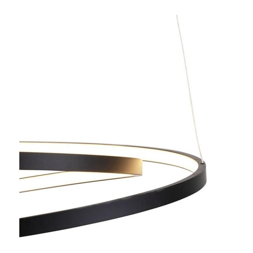 Lustră LED dimabilă pe cablu ROMAN LED/30W/230V neagră Paul Neuhaus 2472-18