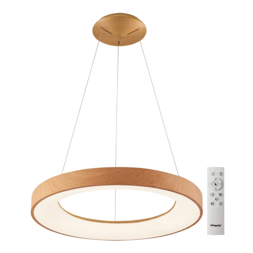 Lustră LED dimabilă pe cablu SANTANA LED/80W/230V maro Azzardo AZ5014 + telecomandă