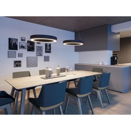 Lustră LED dimabilă pe cablu SATURN LED/60W/230V 3000K/4000K negru LED2