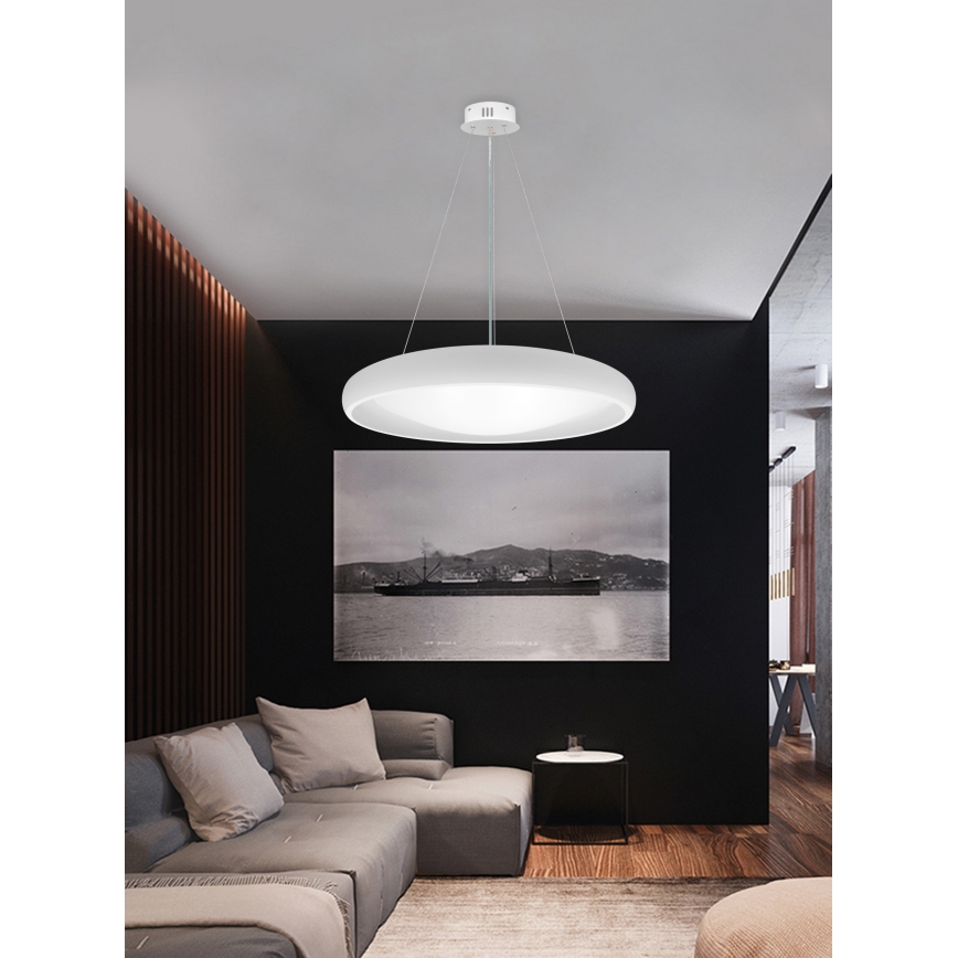 Lustră LED dimabilă pe cablu Top Light SALERNO LED/60W/230V 3000-6500K alb + telecomandă