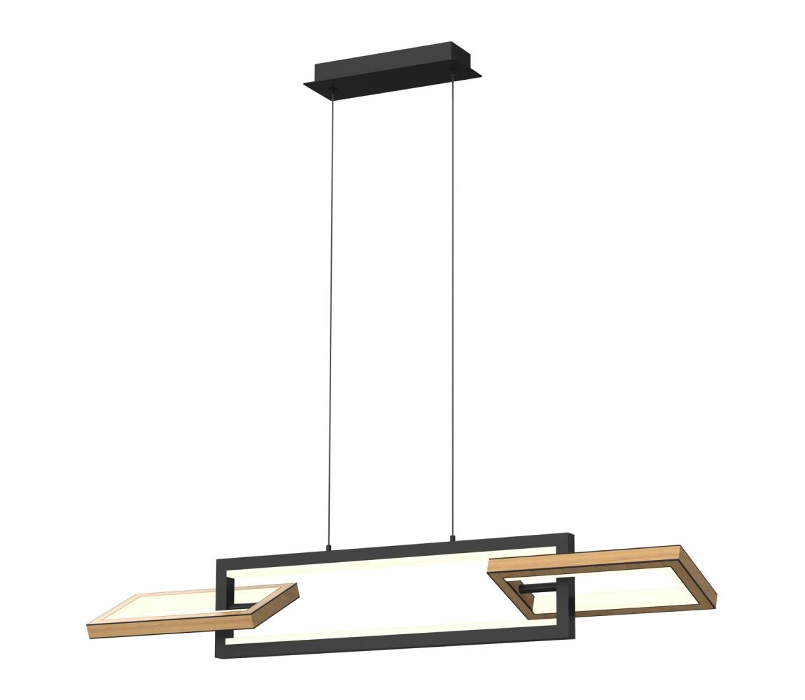 Lustră LED dimabilă pe cablu Wofi 7022-306 MATERA LED/30W/230V negru/maro