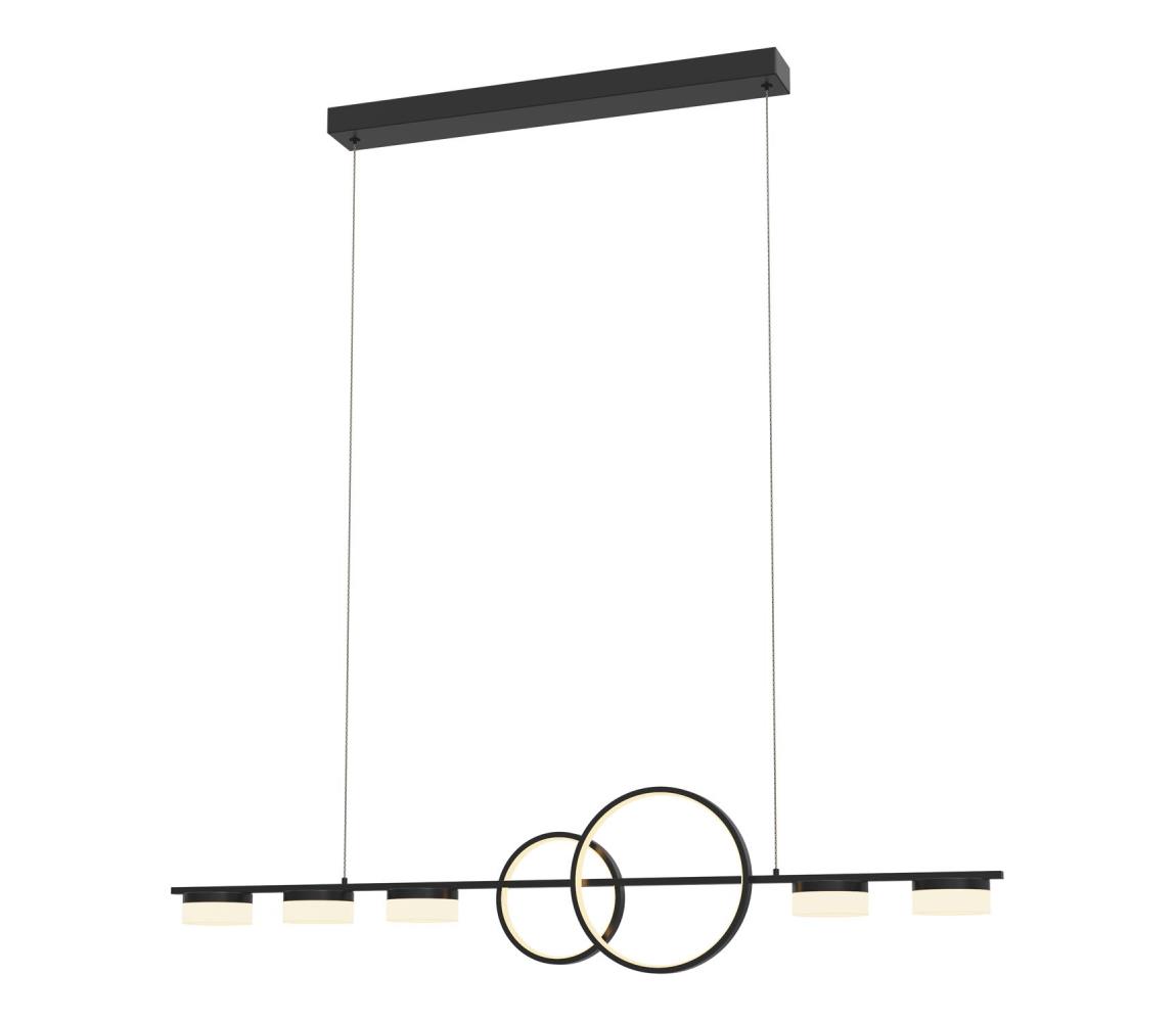 Lustră LED dimabilă pe cablu Wofi 7030-702 MESSINA LED/57W/230V negru