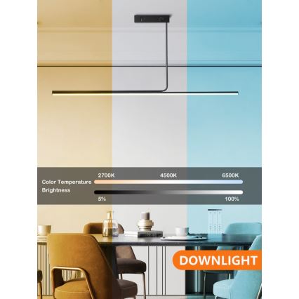 Lustră LED dimabilă pe tijă Immax NEO 07235L NEO LITE ASTA LED/28W/230V Wi-Fi Tuya 2700-6500K + telecomandă