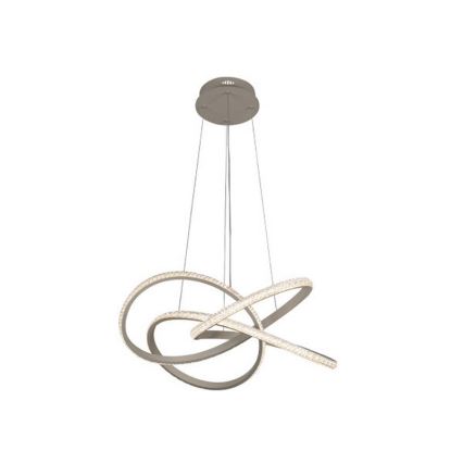 Lustru LED dimabil suspendat pe cablu, 95W/230V, 3000-6500K, Ø 57 cm + telecomandă