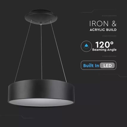 Lustră LED dimmabilă pe cablu LED/20W/230V