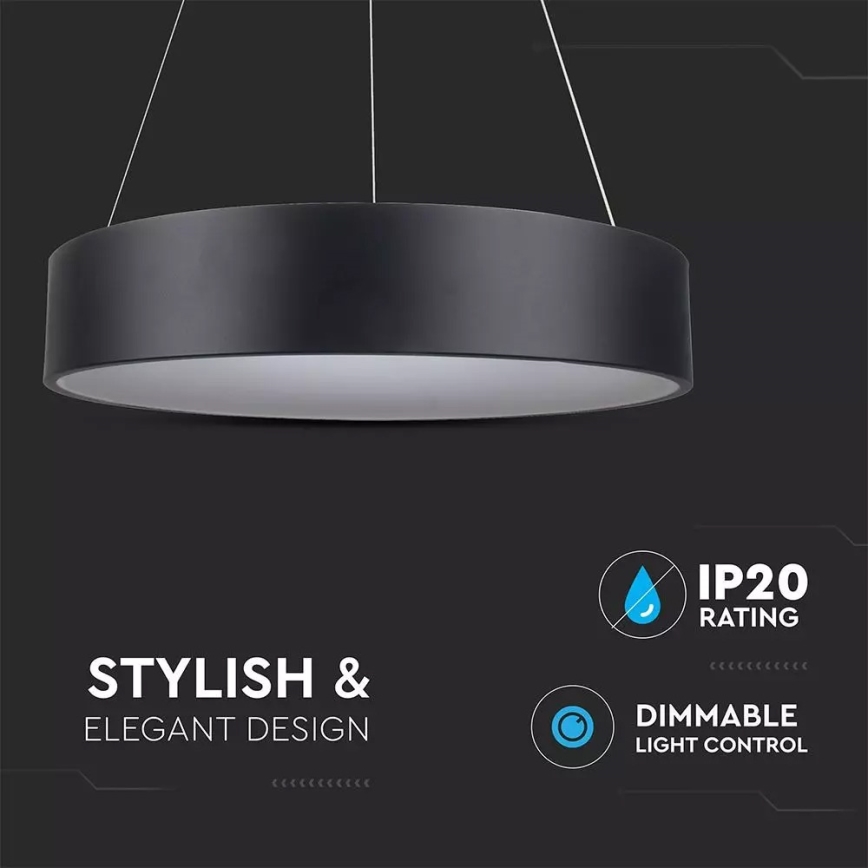 Lustră LED dimmabilă pe cablu LED/20W/230V