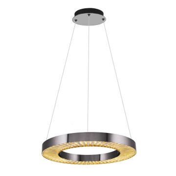 Lustră LED JESI suspendată pe cablu, 35W, 230V, 3000K, Ø 60 cm, argintie