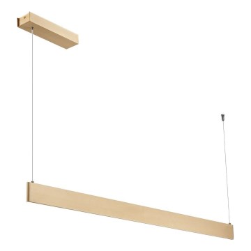Lustră LED LINEA suspendată pe cablu, 36W, 230V, 3000/4000/5700K, CRI 90, auriu
