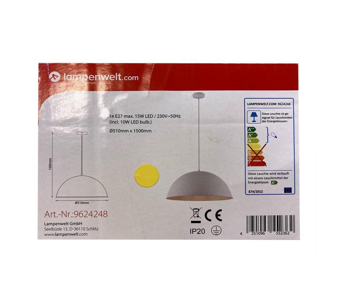 Lustră LED pe cablu 1xE27/10W/230V Lampenwelt