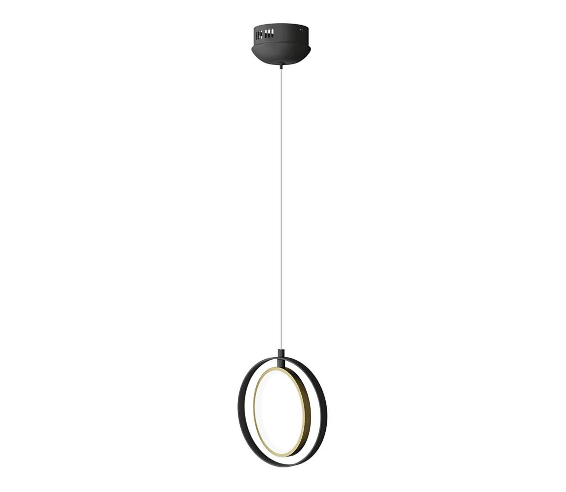 Lustră LED pe cablu  LED/15W/230V 6500K negru