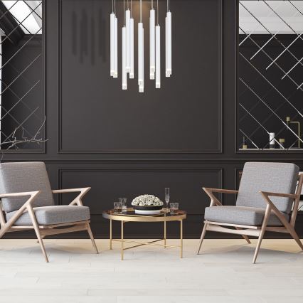 Lustră LED pe cablu ALBA 12xLED/1W/230V albă