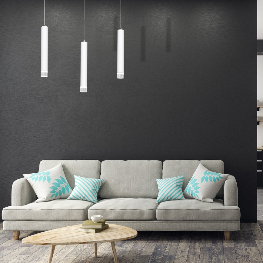 Lustră LED pe cablu ALBA 3xLED/15W/230V albă