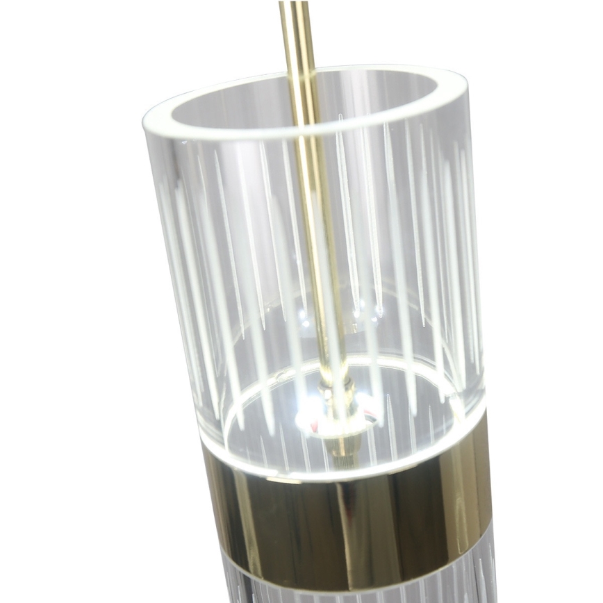 Lustră LED pe cablu AMBIENTE 3xLED/6W/230V 3000/4000/6000K aurie