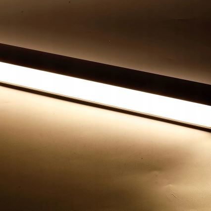 Lustră LED pe cablu/aplicat cu LED/44W/230V 4000K 120 cm negru