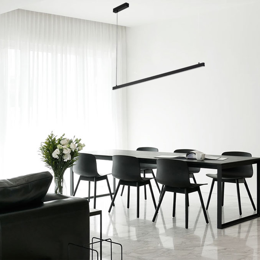 Lustră LED pe cablu Argon 8835 MIAMI LED/37W/230V 3000K negru