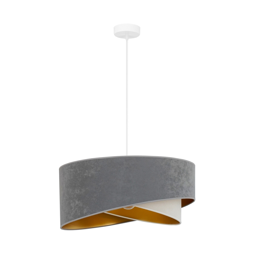 Lustră LED pe cablu Brilagi LYRA 1xE27/15W/230V gri/crem/auriu