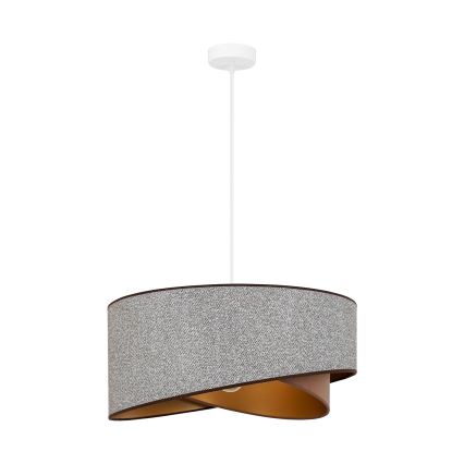 Lustră LED pe cablu Brilagi LYRA 1xE27/15W/230V gri/crem/auriu