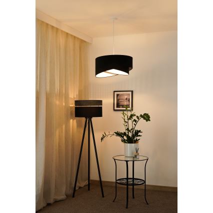Lustră LED pe cablu Brilagi LYRA 1xE27/15W/230V negru/alb