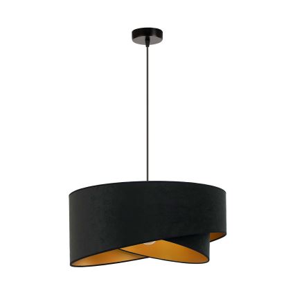 Lustră LED pe cablu Brilagi LYRA 1xE27/15W/230V negru/auriu