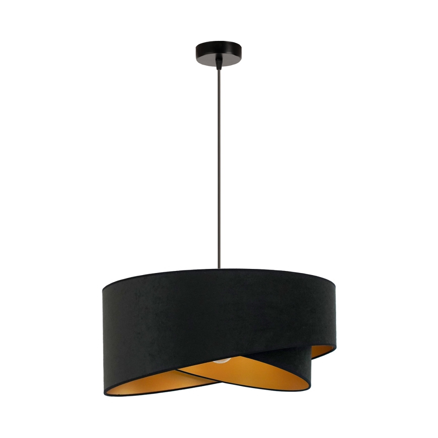 Lustră LED pe cablu Brilagi LYRA 1xE27/15W/230V negru/auriu