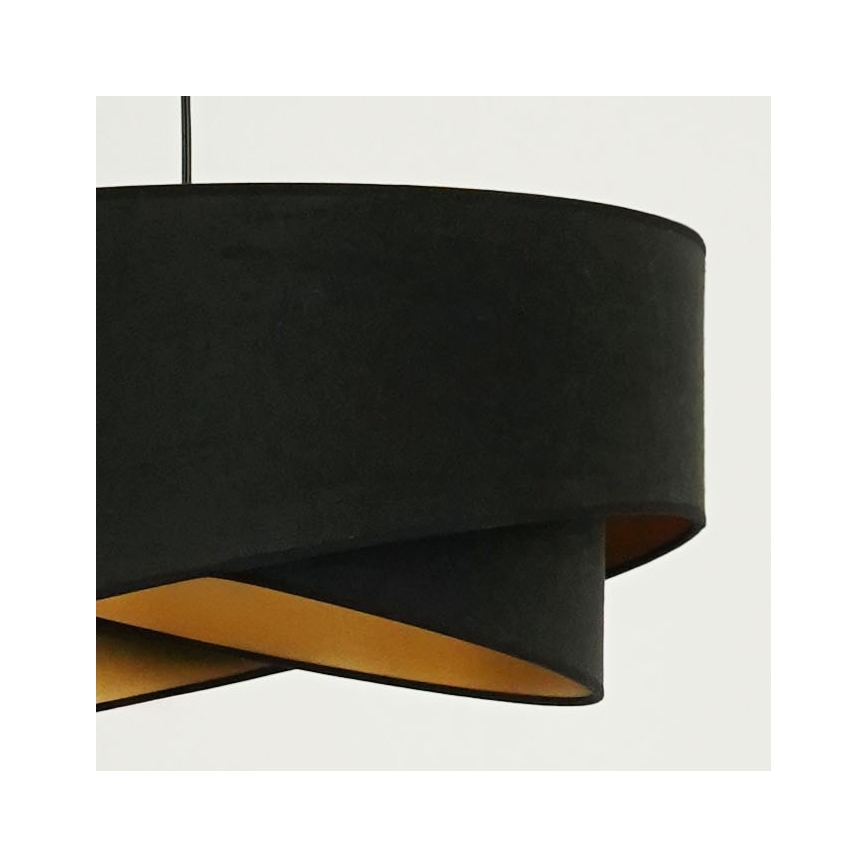 Lustră LED pe cablu Brilagi LYRA 1xE27/15W/230V negru/auriu