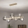 Lustră LED pe cablu Brilagi MILLA 10xG9/3W/230V auriu/fumuriu
