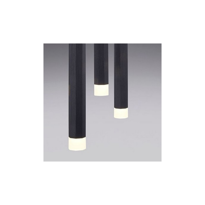 Lustră LED pe cablu BRUNO 5xLED/4,8W/230V neagră Leuchten Direkt 15205-18