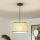 Lustră LED pe cablu CERIA 1xE27/40W/230V, diametru 35 cm, bej - Brilagi