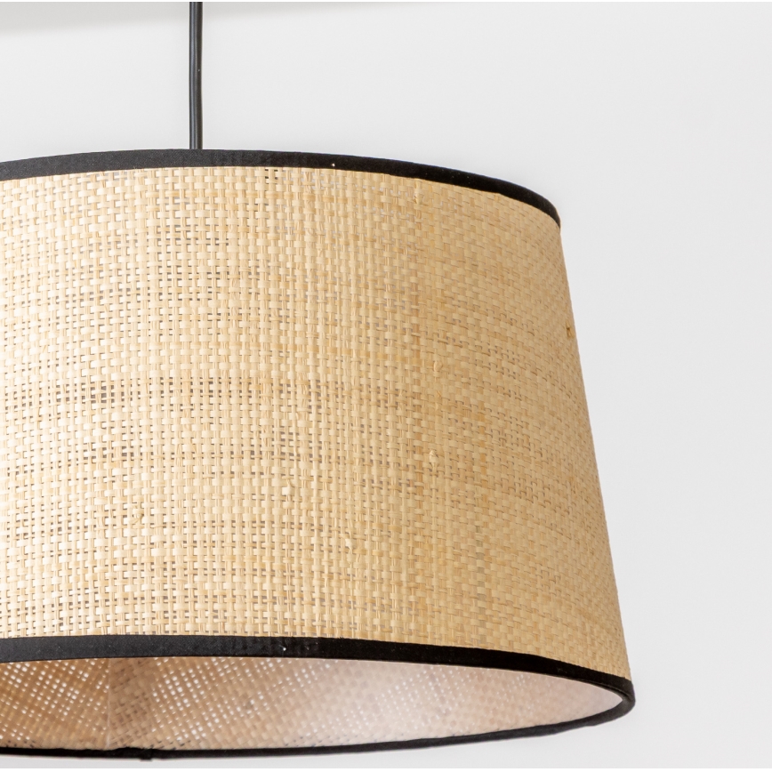 Lustră LED pe cablu CERIA 1xE27/40W/230V, diametru 35 cm, bej - Brilagi