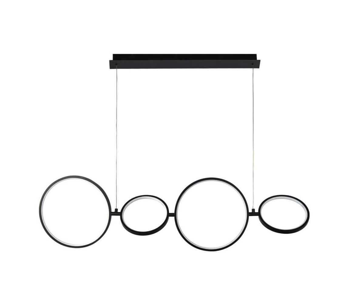 Lustră LED pe cablu CIRQUE 4xLED/34W/230V Searchlight 25771-4BK