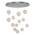 Lustră LED pe cablu CREMONA, 13xLED/5W/230V, 3000K, crom mat