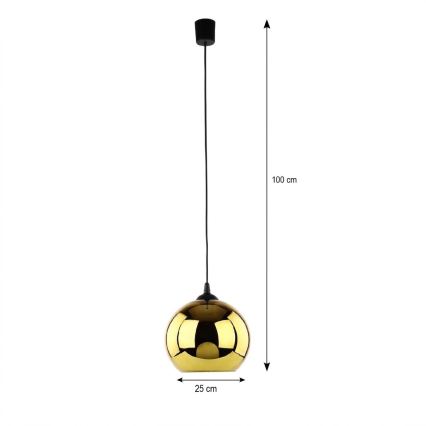 Lustră LED pe cablu CUBUS Ø 25 cm 1xE27/15W/230V