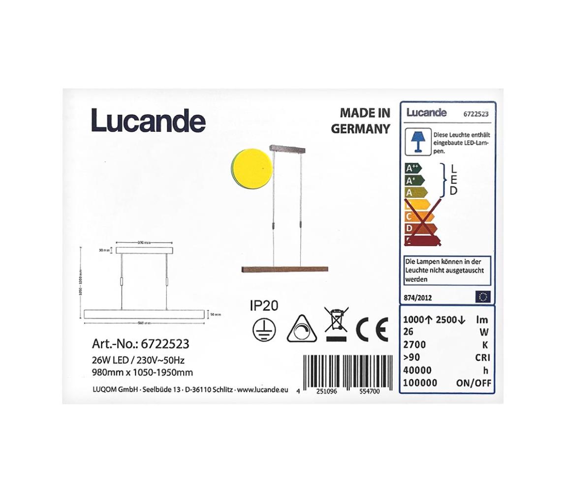 Lustră LED pe cablu dimabilă ALIN LED/26W/230V Rothfels