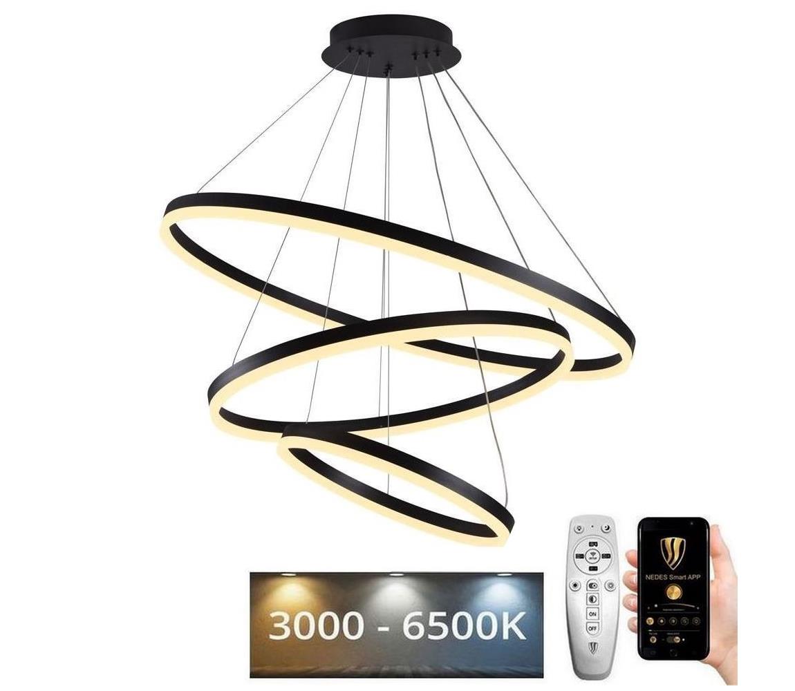 Lustră LED pe cablu dimabilă LED/125W/230V 3000-6500K + telecomandă