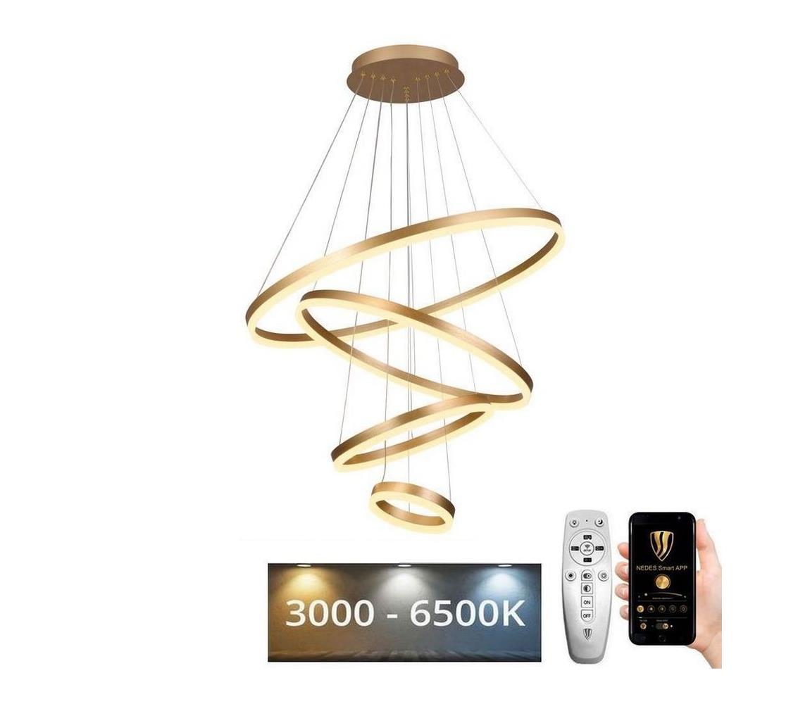 Lustră LED pe cablu dimabilă LED/165W/230V 3000-6500K + telecomandă