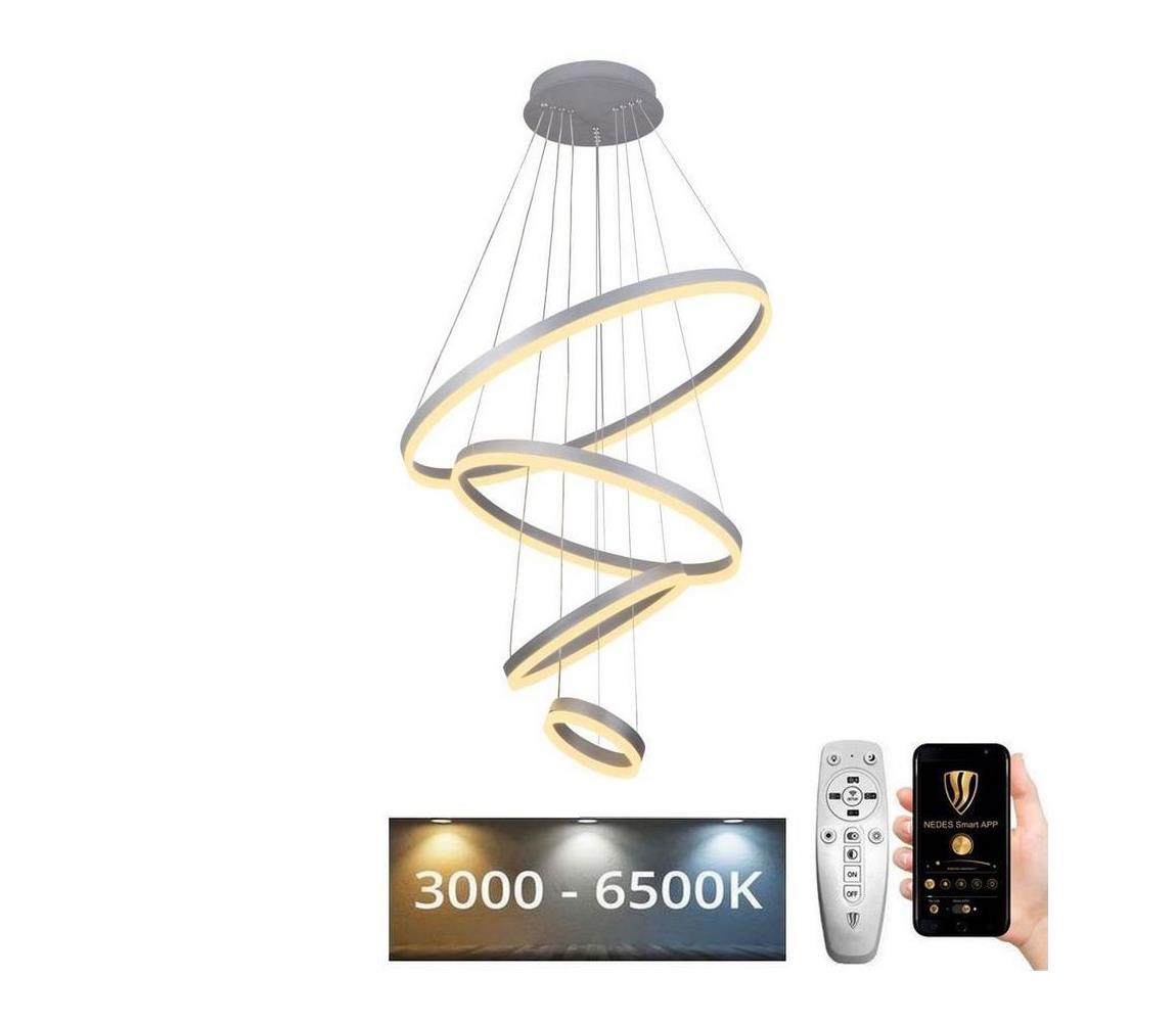Lustră LED pe cablu dimabilă LED/165W/230V 3000-6500K + telecomandă
