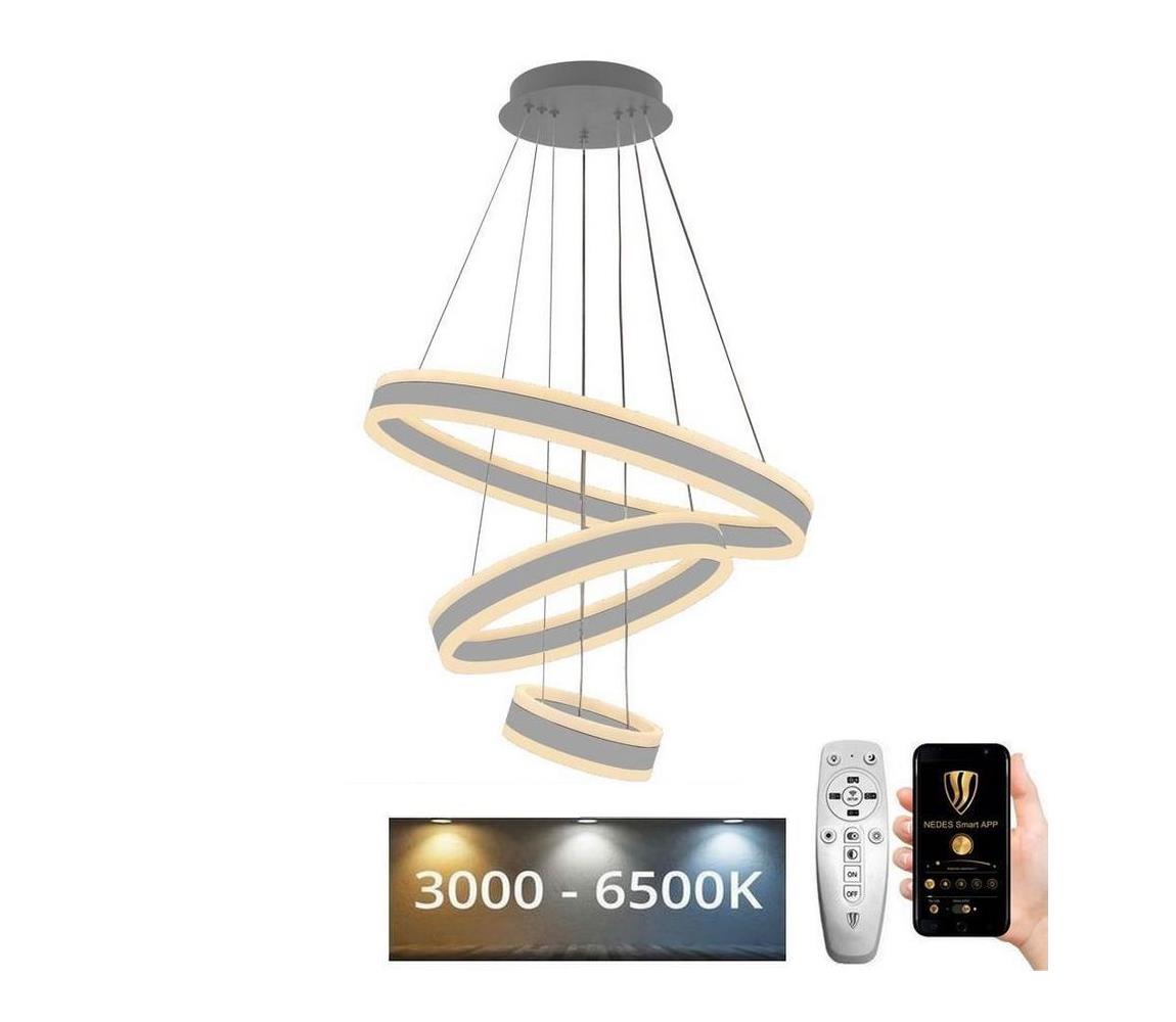 Lustră LED pe cablu dimabilă LED/165W/230V 3000-6500K + telecomandă