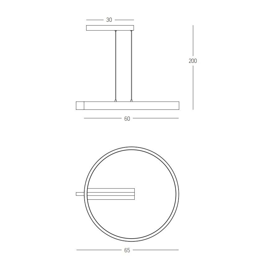 Lustră LED pe cablu dimabilă LED/41W/230V Zambelis 22011