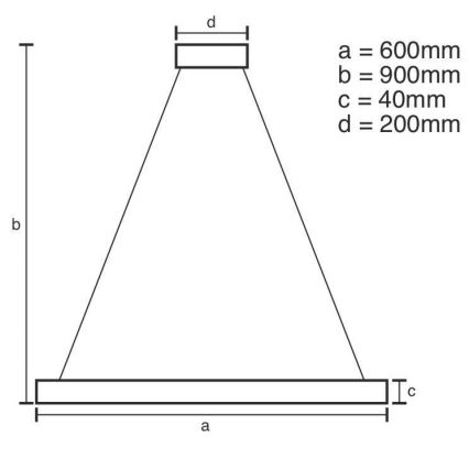 Lustră LED pe cablu dimabilă LED/42W/230V 3000-6500K + telecomandă