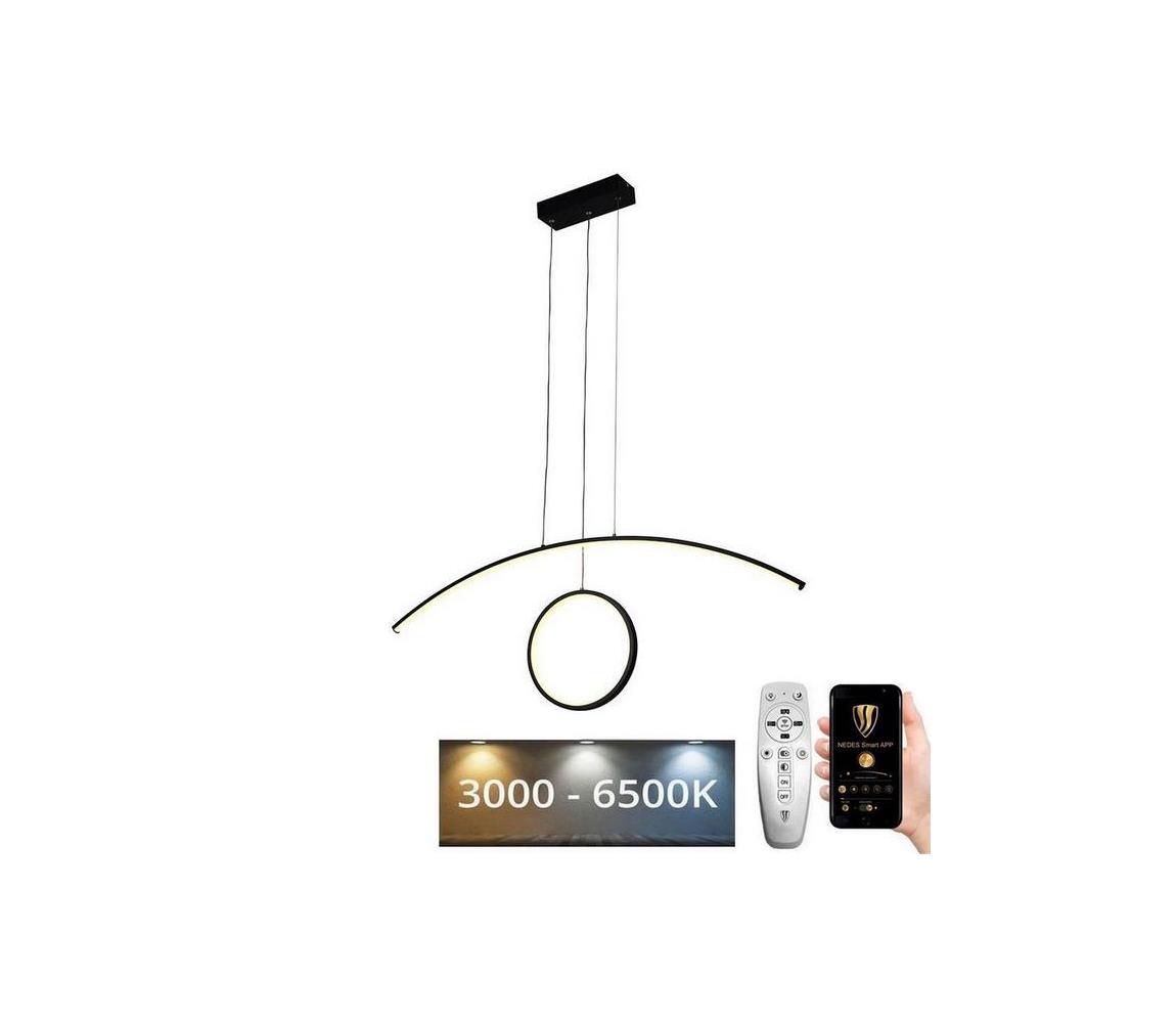 Lustră LED pe cablu dimabilă LED/55W/230V 3000-6500K + telecomandă