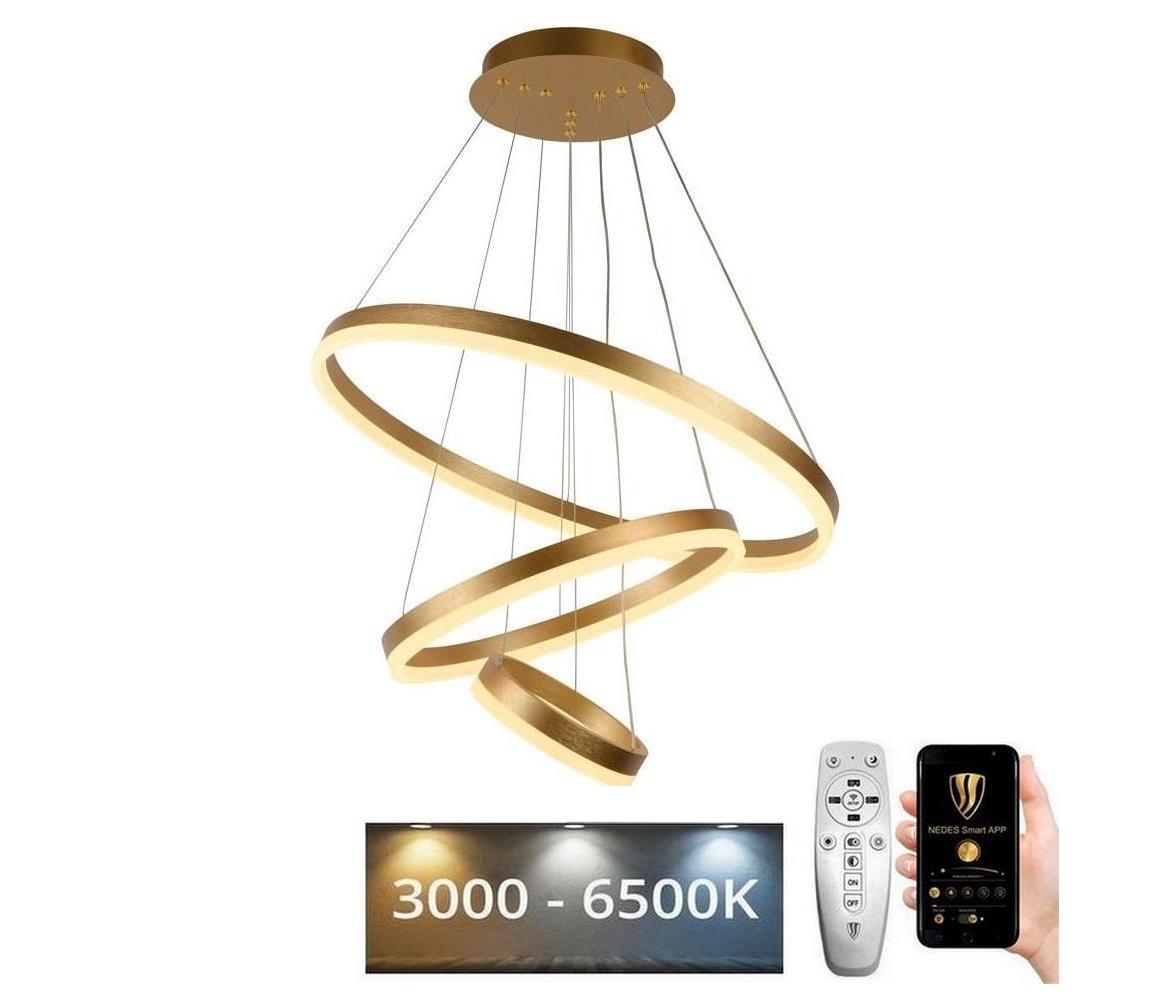 Lustră LED pe cablu dimabilă LED/85W/230V 3000-6500K + telecomandă