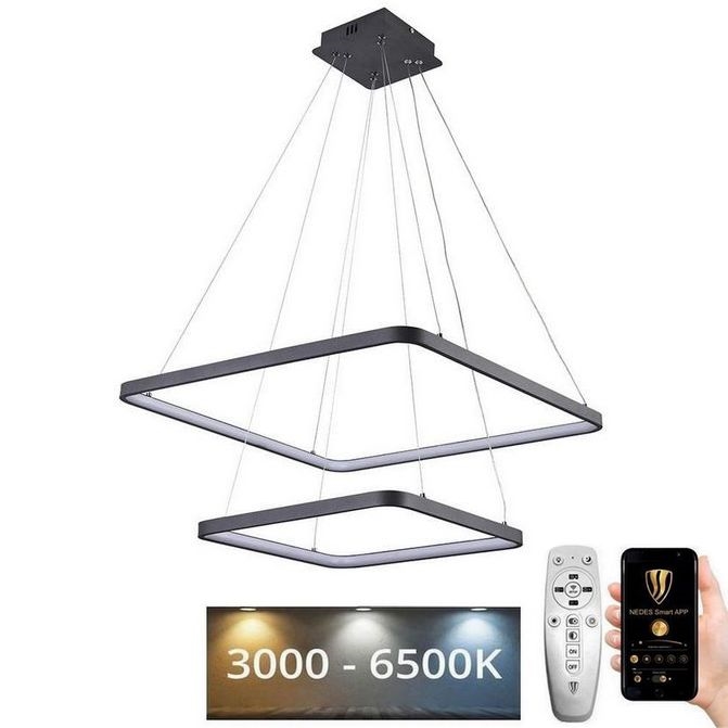 Lustră LED pe cablu dimabilă LED/90W/230V 3000-6500K + telecomandă