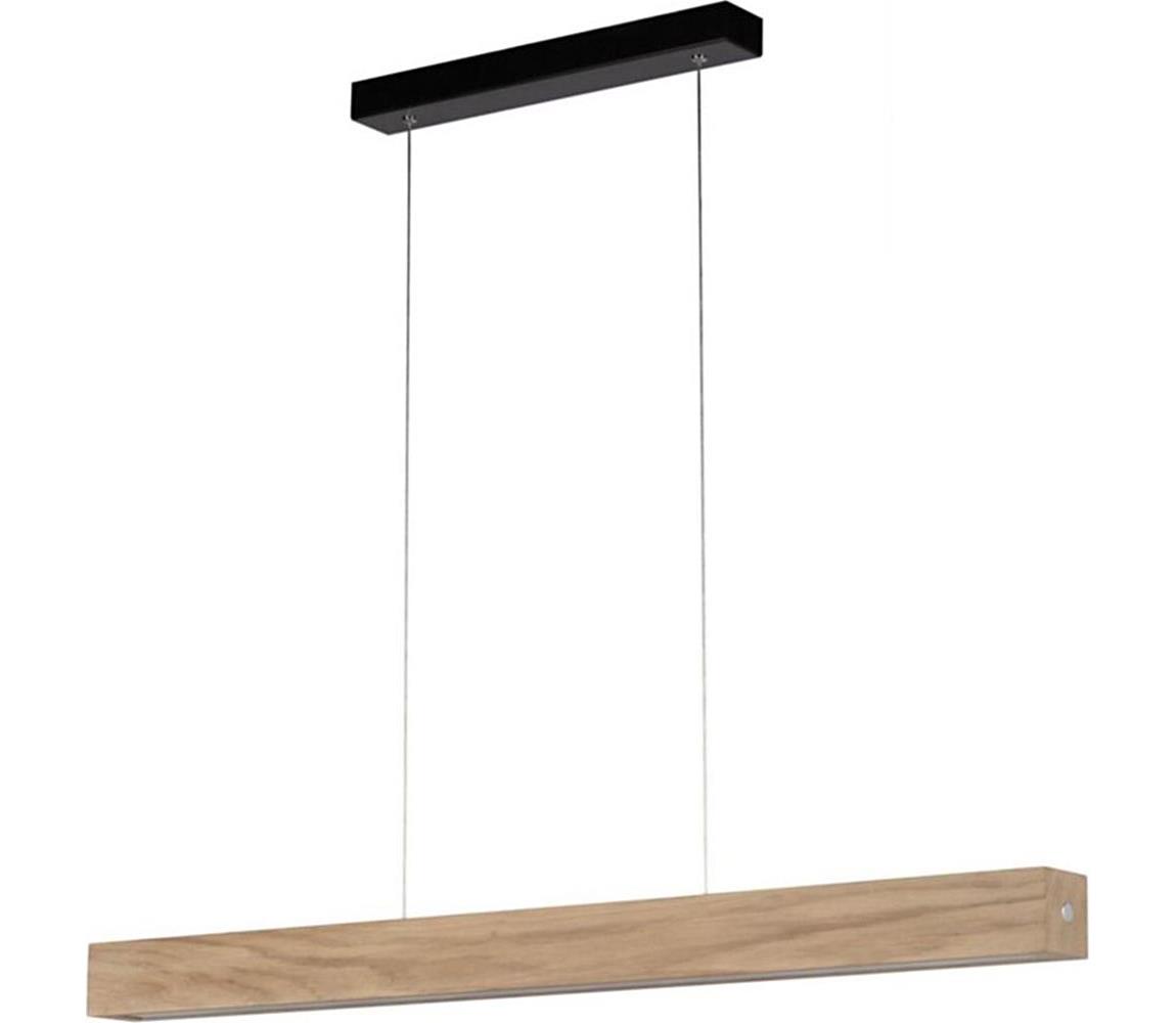 Lustră LED pe cablu dimabilă LEON 3xLED/18W/230V stejar  1037401800000