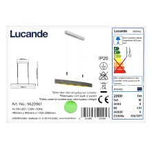 Lustră LED pe cablu dimabilă LIO 5xLED/5W/230V Lucande