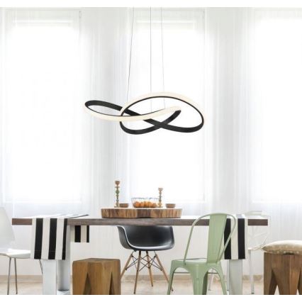 Lustră LED pe cablu dimabilă MARIA LED/25W/230V neagră Leuchten Direkt 15402-18