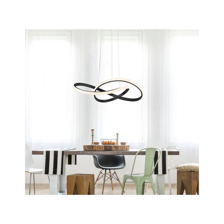 Lustră LED pe cablu dimabilă MARIA LED/25W/230V neagră Leuchten Direkt 15402-18